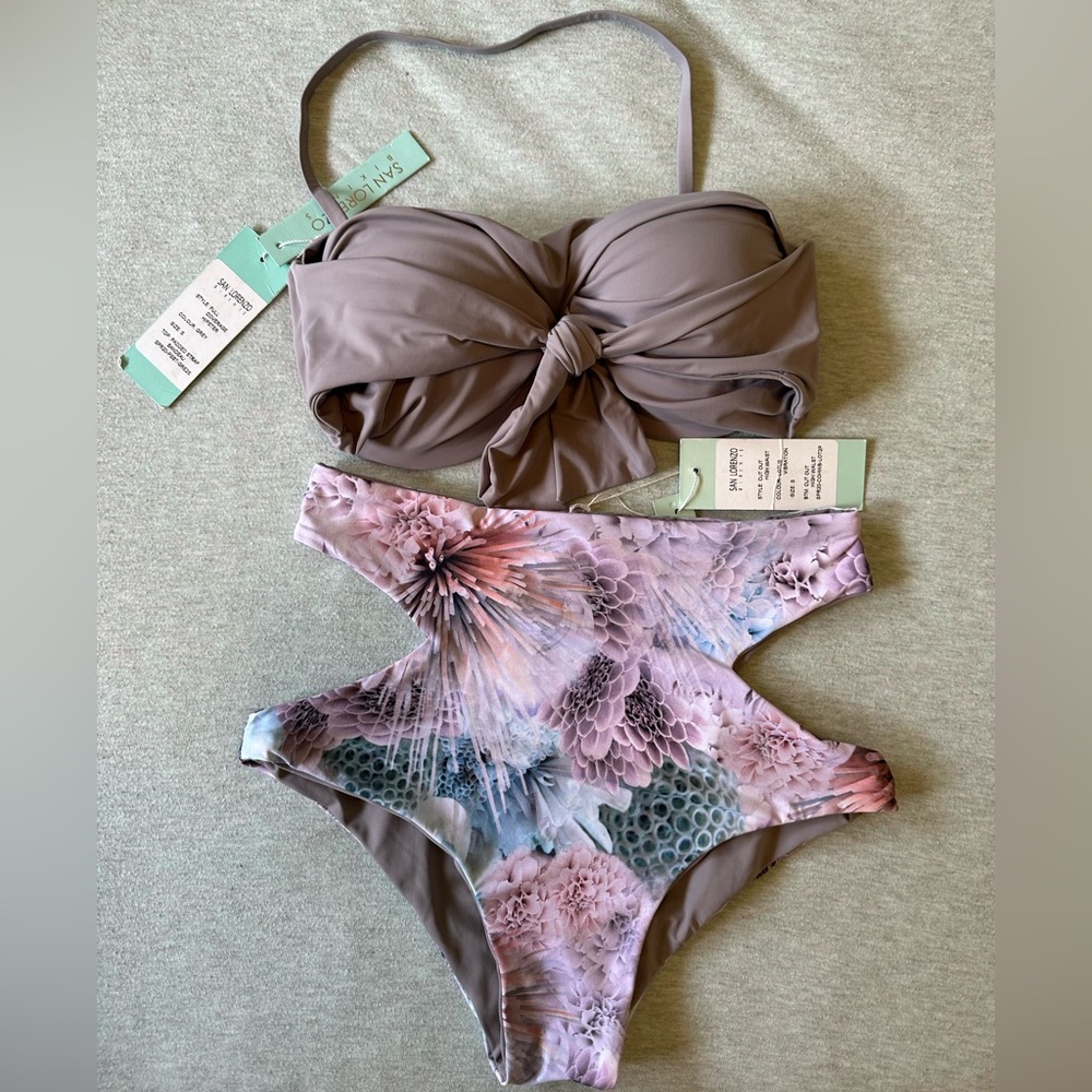 Brand new San Lorenzo bikini set lotus vibration